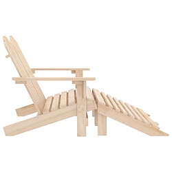 Avis Maison Chic Chaise de jardin 2 places - Fauteuil d'extérieur Adirondack et repose-pied Sapin -MN40284