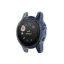 Coque en TPU flexible, bleu transparent pour votre Garmin Fenix 5S/5S Plus