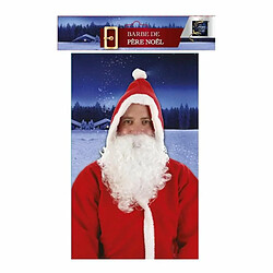 Déguisement Barbe Père Noël 33cm Blanc