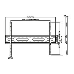 Acheter Support mural MacLean MC-939 70" 37"