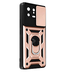 Avizar Coque pour Xiaomi 13 avec Cache caméra et Bague Support Vidéo Rose Gold