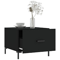 Acheter Maison Chic Lot de 2 Tables basses,Table Console pour salon noir 50x50x40 cm bois d'ingénierie -MN39798