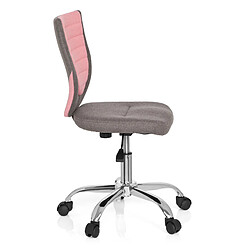 Avis Chaise de bureau enfant / Siège de bureau enfant KIDDY COMFORT tissu gris/rose hjh OFFICE