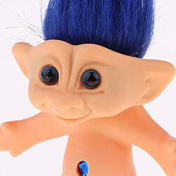 Avis délicat poupée figurine troll chanceux nude mini jouets collection collections bleu