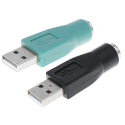 Avis Adaptateur de remplacement de convertisseur USB mâle à femelle PS / 2 Teal