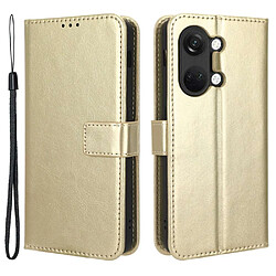 Htdmobiles Housse pour OnePlus Nord 3 5G - etui coque pochette portefeuille + verre trempe - OR