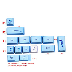 Universal Porte-clefs baleine fond de teinture PBT clavier à 122 touches clavier clavier TKL87/96/108 clavier capot pas cher