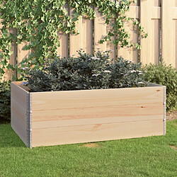 vidaXL Jardinières surélevées 3 pcs 100x150 cm Bois de pin solide