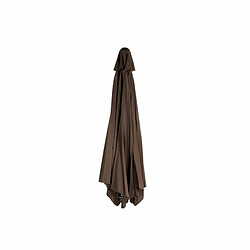 Parasol DKD Home Decor Noir Marron Acier 300 x 300 x 250 cm pas cher