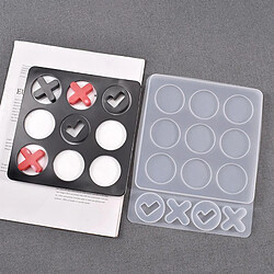 Avis Résine Époxy Résine Moules Moules de Résine Silicone Moules Tic-Tac-Toe Jeu Jouets Artisanat, Silicone Moule En Résine pour les Bijoux, savon, de