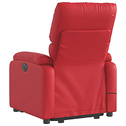 Acheter vidaXL Fauteuil inclinable de massage Rouge Similicuir