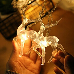 Universal Moose String Lights 6m 40led Fairy Lights Battery Operated Festive Decoration For Christmas Thanksgiving Family Party Sparkly Light