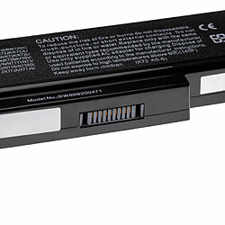 vhbw batterie compatible avec Asus X77JQ, X77JV, X77V, X77VG, X77VN laptop (5200mAh, 10.8V, Li-Polymère, noir)