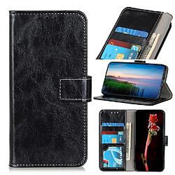 Etui en PU cheval fou rétro noir pour votre Nokia 5.3