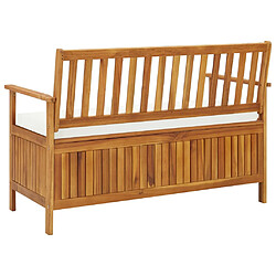 Acheter Helloshop26 Banc de jardin meuble de patio d'extérieur terrasse de rangement de jardin 120 x 63 x 84 cm bois d'acacia solide 02_0011811