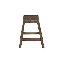 Avis Paris Prix Tabouret Rectangulaire en Bois Kelig 35cm Marron