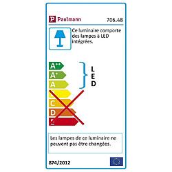 LED Panel PAULMANN Wallceiling Lunar 170x170mm 11W 230V Chrome Mat Alu