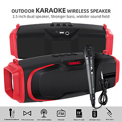 Avis Yonis Enceinte Bluetooth Portable 10W Avec Micro Et Sangle Karaoke Outdoor