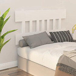 Acheter vidaXL Tête de lit Blanc 153,5x3x81 cm Bois massif de pin