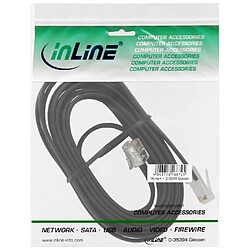 Avis Câble modulaire, InLine®, RJ45 - RJ12 mâle/mâle 6 fils 6m