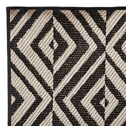 Acheter Atmosphera, Createur D'Interieur Tapis rectangulaire intérieur et extérieur Géométrique - 120 x 160 cm - Noir et blanc