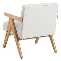 Acheter BigBuy Home Fauteuil Blanc Naturel 57 X 50 X 77 CM