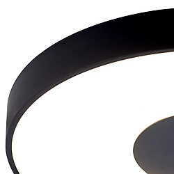 Acheter Inspired Plafonnier Rond 100W LED Avec Télécommande 2700K-5000K, 6000lm, Noir, 3 ans de Garantie