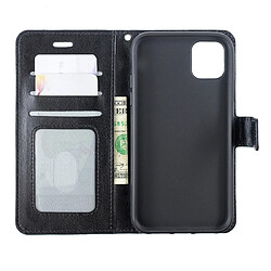 Avis Wewoo Coque Étui en cuir à rabat pour porte-cartes et porte-monnaie et cadre photo iPhone 11 noir