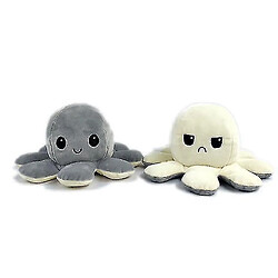 Universal Reversible Poulpe Plush Stuffed Doll Toygray Beige