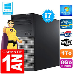 PC Tour DELL 7010 Core I7-2600 Ram 8Go Disque 1 To Graveur DVD Wifi W7 - Occasion