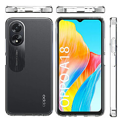 Htdmobiles Coque pour Oppo A18 / A38 - housse etui silicone gel fine + film ecran - TRANSPARENT TPU