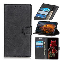 Etui en PU avec support noir pour votre Oppo Reno4 5G