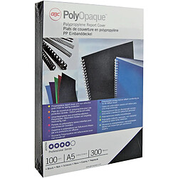 GBC Couverture de reliure PolyOpaque, A4, 0,30 mm, bleu ()