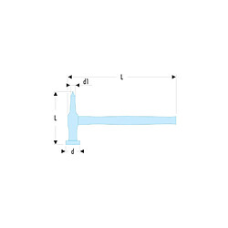 Facom Marteau à panne droite et tête ronde plate 320 grammes