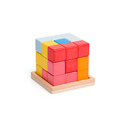 Bigjigs Toys Jouet Lock-a-Cube en bois