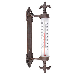 Esschert Design Thermomètre à cadre de fenêtre Fonte