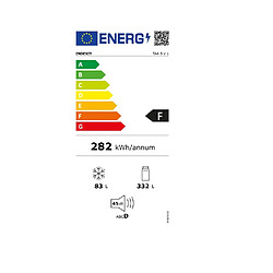 Réfrigérateur combiné 60cm 415l blanc - TAA5V1 - INDESIT