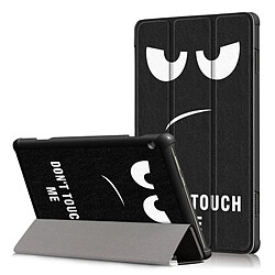 Wewoo Housse Coque Étui en cuir avec rabat à déformation horizontale et motif couleurs pour Lenovo Tab M10, support à trois rabattables (motif Big Eyes)