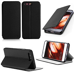 Xeptio Etui Huawei P10 noir avec stand - Housse coque de protection