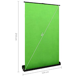 vidaXL Toile de fond de photographie Vert 95" 4:3 pas cher