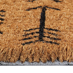 Avis vidaXL Tapis de porte naturel 45x75 cm fibre de coco touffeté