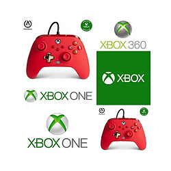 Power A Manette XBOX ONE-S-X-PC ROUGE EDITION Officielle + Casque Gamer PRO H1100 SPIRIT OF GAMER SANS FIL 7.1 XBOX/S PC SWITCH PS5