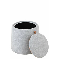 Avis Inside 75 Pouf / Table d'appoint MILAM Gris avec coffre de rangement