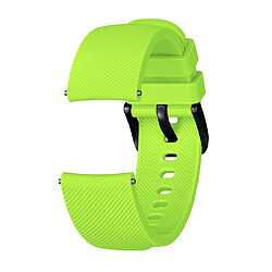 Wewoo Bracelet pour montre connectée Dragonne de Crazy Horse Texture Silicone la version 20mm Huami Amazfit Bip Lite Vert