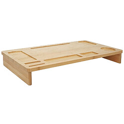 Decoshop26 Support de moniteur support d'écran réhausseur d'écran en bambou 9x65x31cm 04_0001033 pas cher