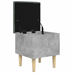 Acheter Maison Chic Banc de rangement | Meuble de rangement d'Entrée | Coffres d'Intérieur gris béton 42x42x46 cm bois d'ingénierie -MN26312