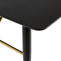 Avis Pegane Table à manger, table de repas extensible en bois et métal coloris Noir - Longueur 180-220 x Profondeur 90 x Hauteur 76 cm