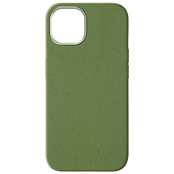 Avizar Coque pour iPhone 15 Silicone Anti-traces Recyclable Classic Case Bio Vert kaki