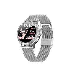 LW20 Femme Smart Watch Circulaire Sports Couleur Couleur Podomètre Crème cardiaque Tendance artérielle Bracelet de sommeil-1 # -Silver