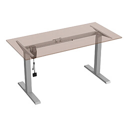 Bureau électrique Ergo Office ER-403G réglable en hauteur max 123cm, max - 70 kg, châssis sans plateau, gris pas cher